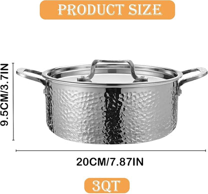 Vivicreate Tri-Ply Stainless Steel Stockpot Deep Cooking Pot - Image 7