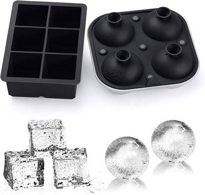 Samuelworld Large Silicone Premium Ice Trays, 2 Inches Big Ice Cube Tray & 2.5 - Image 7