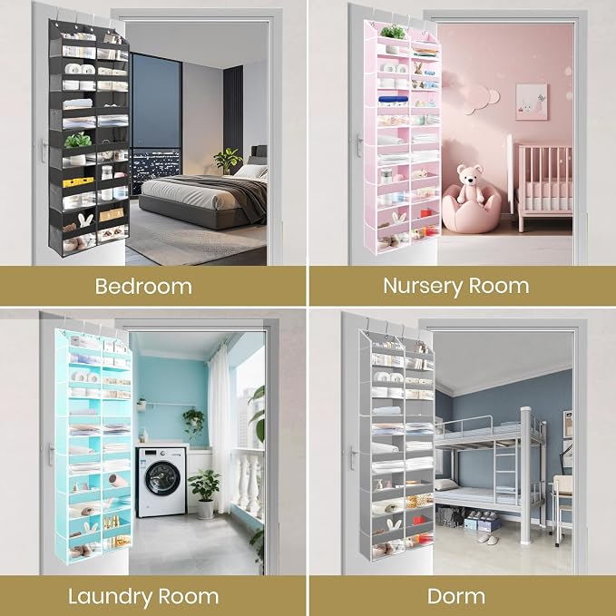 HOMELUX THEORY Heavy Duty Over the Door Organizer - Image 2