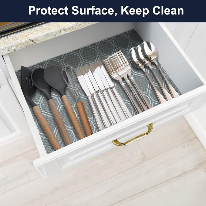 Non Adhesive Shelf Liner, Waterproof Drawer Liners - Image 5