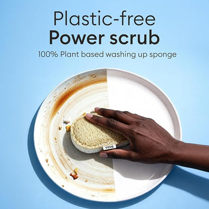 Vove Washing Up Sponges, Natural Eco-Friendly Kitchen Sponges & Scourers - Image 2