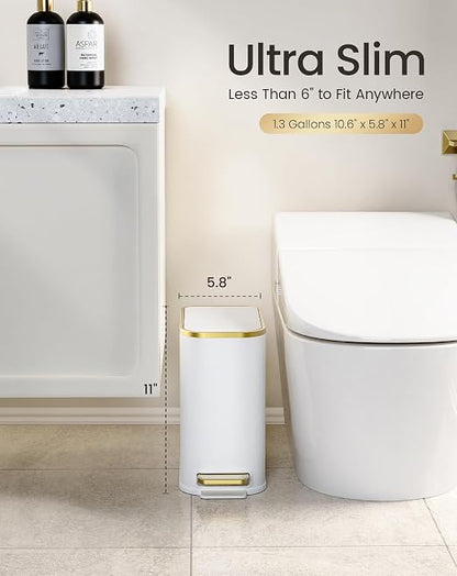 Cesun Small Bathroom Trash Can - Image 8