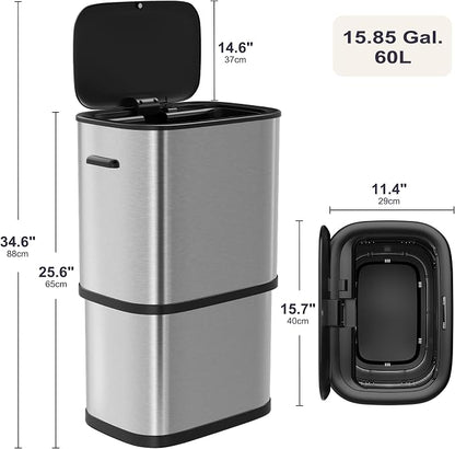 16 Gallon Kitchen Trash Can - Image 2