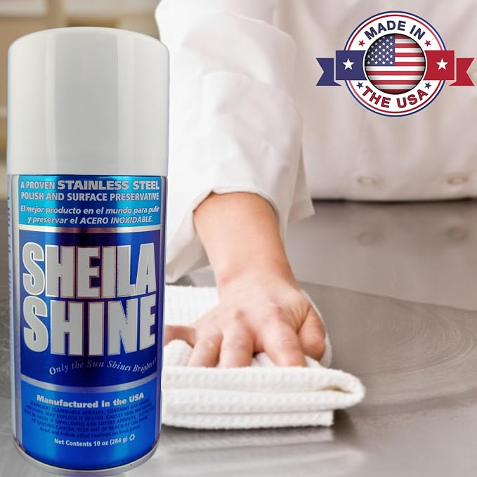 Sheila Shine 3 x 10 Oz. Stainless Steel Cleaner and Polish Aerosol Spray - Image 3