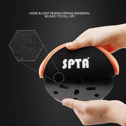 Orange Light Cut Pad, Buffing Polishing Pads, SPTA 1Pc 6.5 Inch Face - Image 4
