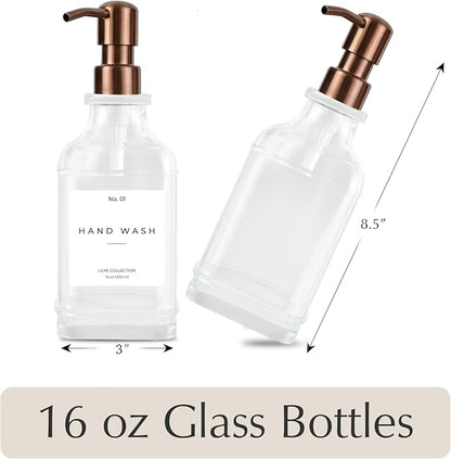 Emerson Essentials Soap Dispenser, Dish Soap Dispenser, Soap Bottle Bathroom Set - Image 2