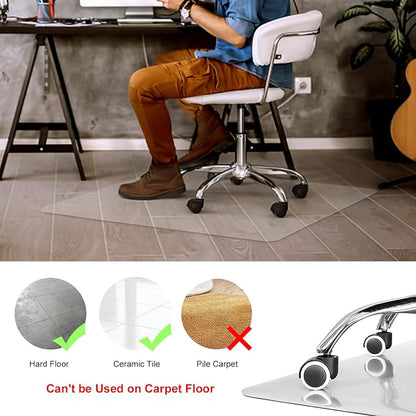 Kuyal Clear Chair Mat, Hard Floor Use - Image 3