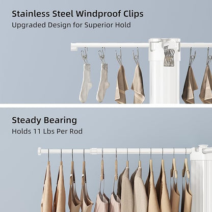 BIREN Clothes Drying Rack Foldable Extending Laundry Rack - Image 5