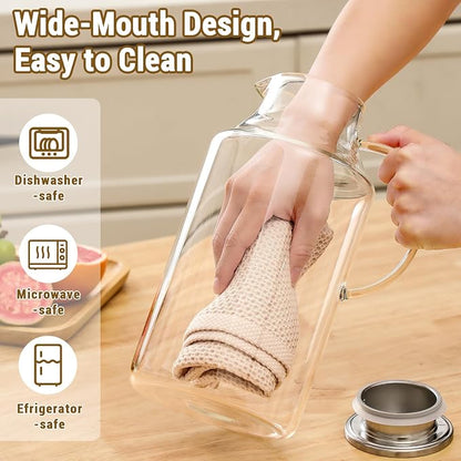 2 Pack 1 Gallon thickened Glass Pitcher - Image 7