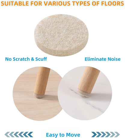 Felt Furniture Pads for Hardwood Floors 129 Piece, Furnigear Anti Scratches - Image 8