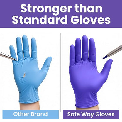 SafeWay Nitrile Disposable Gloves — Multi-Purpose Powder-Free, Medical Use - Image 4
