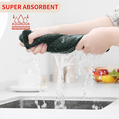 Homaxy 100% Cotton Waffle Weave Kitchen Dish Towels, Ultra Soft Absorbent Quick - Image 3