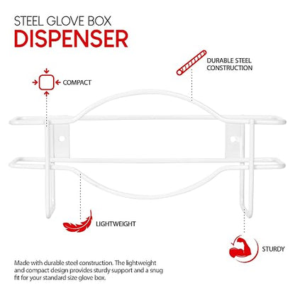 Stock Your Home Tissue Box Shelf, Glove Box Holder Wall Mount, - Image 2