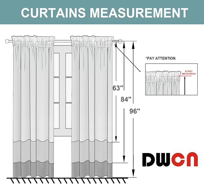 DWCN Blackout Curtains for Living Room Thermal Insulated, Energy Saving & Noise - Image 8