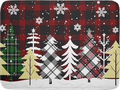 Merry Christmas Dish Drying Mat by Kawani