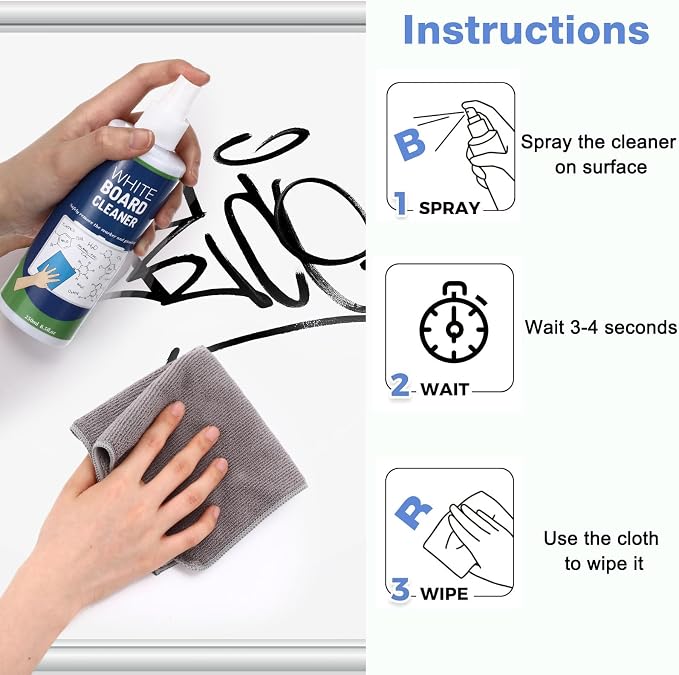 24 Pack Non-toxic Whiteboard Cleaner 8.5fl oz Dry Erase Board Cleaner - Image 7