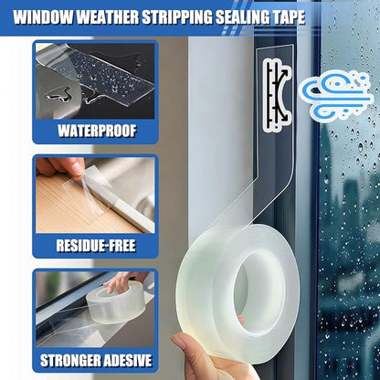 Window Weather Sealing Tape 3 in x 33 FT Weather Stripping Weatherproof Draft - Image 5