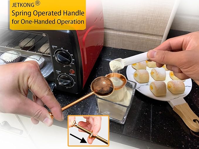 JETKONG Baker's Dusting Wand for Sugar, Flour and Spices, Stainless Steel - Image 4