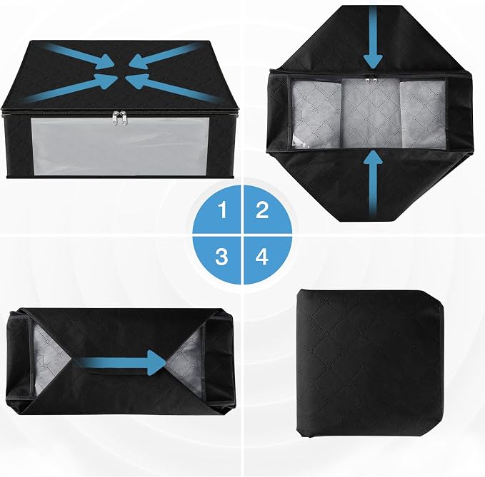 HomeHacks 6-Pack Clothes Organizer Storage Bags Foldable Storage Box - Image 7