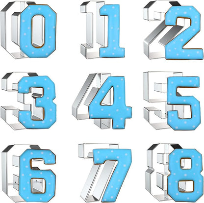 Number Cookie Cutter Set 3 Inch by Xzhloym