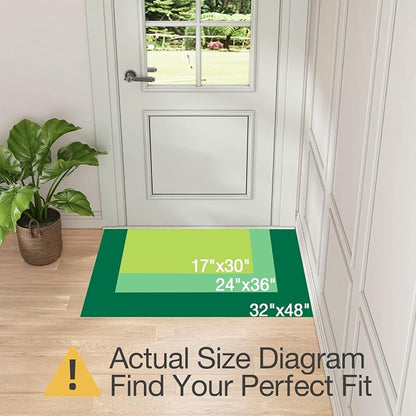 LUMI Indoor Door Mat 17"x30", Ultra Thin Low Profile Non-Slip Doormat - Image 2
