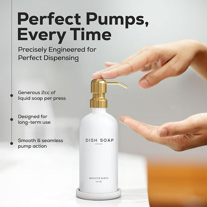 Luxury Glass Dish Soap Dispenser - Image 4
