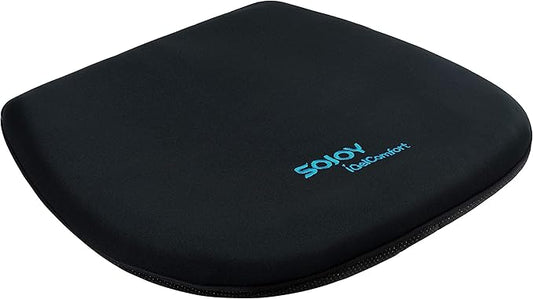 Sojoy Coccyx Gel Seat Cushion- Orthopedic Memory Foam Chair Cushions for Home Kitchen Office Desk Car Truck Airplane (Black)