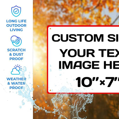 Aluminum Weatherproof Metal Sign - Image 3