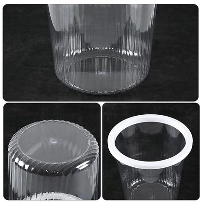 4-Pack Waste Basket Plastic, Small Plastic Garbage Can, 4 Gallon - Image 3