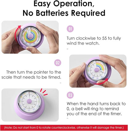 Visual Timer for Kids Rainbow Kitchen Timer - Image 4