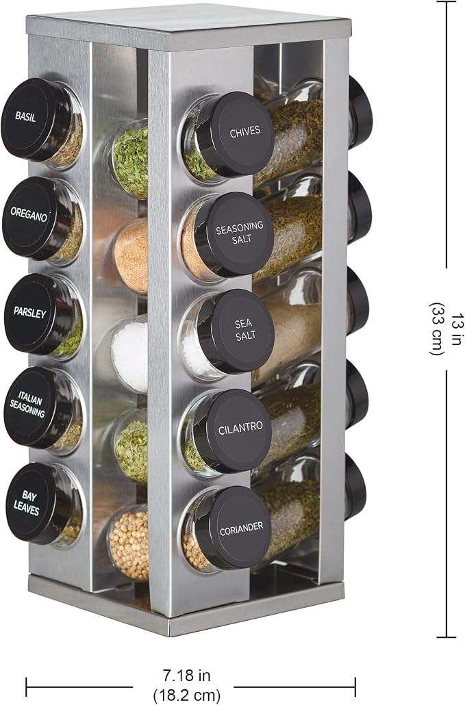 Kamenstein 20 Jar Heritage Revolving Spice Rack - Image 5