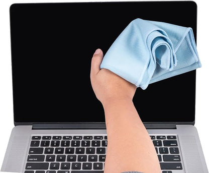 KLNYOO Microfiber Glass Cleaning Cloths Lint Free Streak Free Quickly and - Image 4