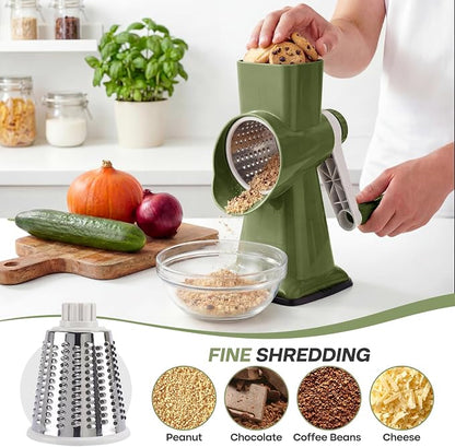 Rotary Cheese Grater, Cheese Shredder Hand Crank, Manual Cheese Grater - Image 4