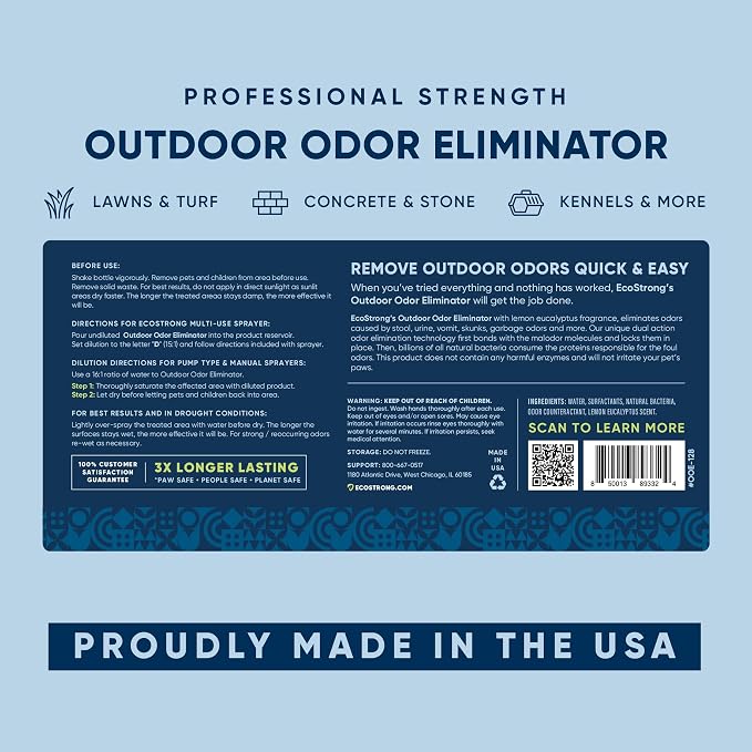 Eco Strong Outdoor Odor Eliminator Outside Dog Urine Enzyme Cleaner Powerful Pet - Image 8