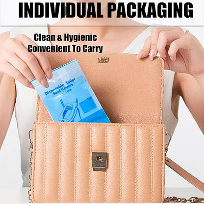 80 Pack Toilet Seat Covers Disposable 16x24 Inch XL Portable Toilet Liners - Image 6