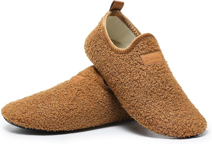 Adult Indoor House Slippers Socks Lightweight Non Slip Grip House Home Shoes by CanLeg