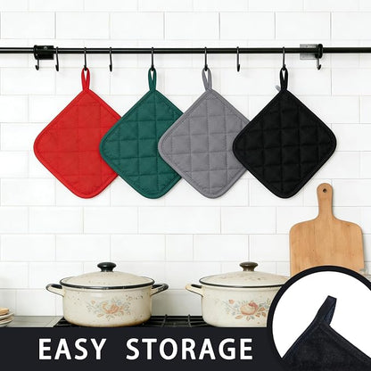 4 Pack Pot Holders for Kitchen Clearance Oven Potholders Sets for Kitchens Hot - Image 5