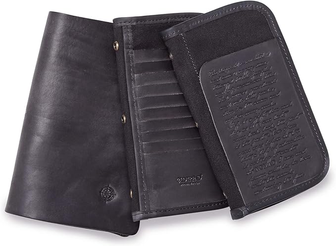 Genuine Leather Nomad Organizer Travel Wallet | Women's Wallet Clutch Passport Holder