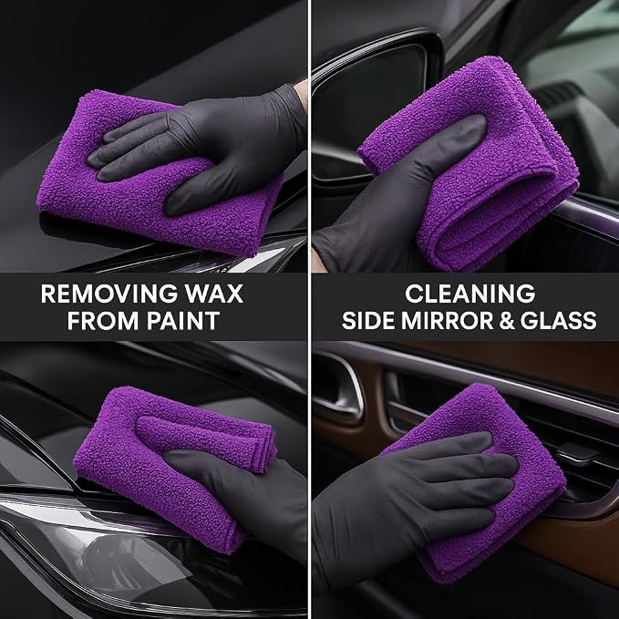 10 Pack Pak Details Edgeless Microfiber Towels - Image 7