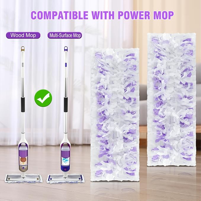 40 Count ‌Disposable Heavy-Duty Power Mop Pads Refills - Image 2