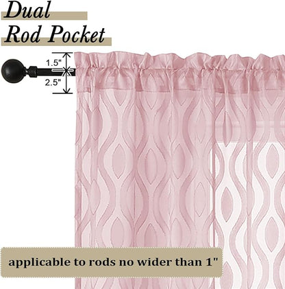 Aiyufeng Sheer Curtains 72 Inches Long - Image 4