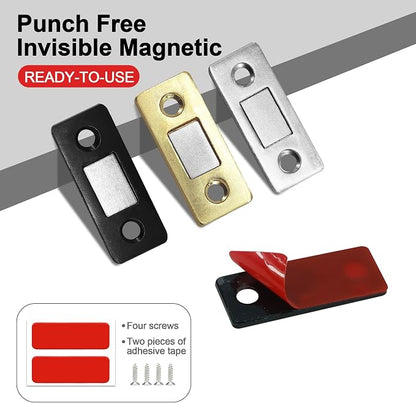 Cabinet Magnetic Catch, 10 Pack Gold Ultra Thin Magnetic Cabinet Door Catch - Image 7