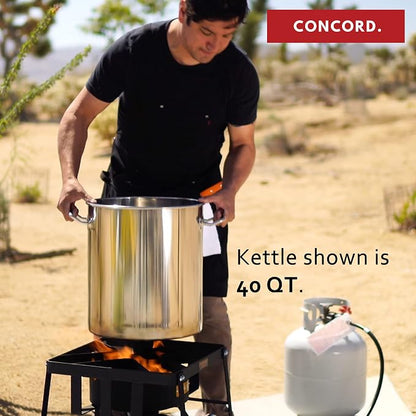 Concord 50 Quart Stainless Steel Stock Pot Cookware - Image 9