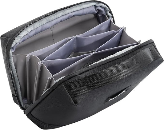 LENTION Electronics Organizer Bag Cable Tech Pouch for Electronic Accessories, Cable Organizer, Scratch-Resistant, Shock Proof, Padded Bag for AirPods, Charger Power Bank, Phone, Cord