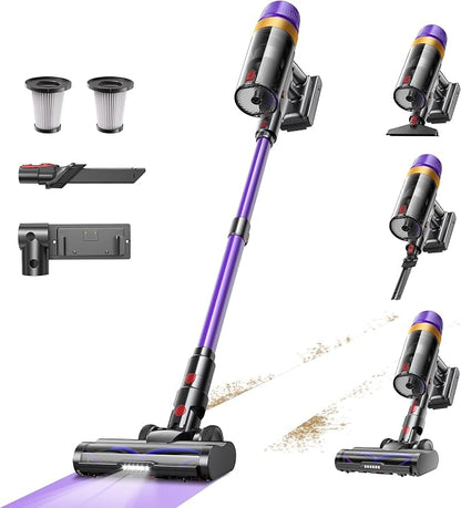 Cordless Vacuum Cleaner, 580W 50KPA 70Mins Upgraded Stick Vacuum Cleaners by Unknown