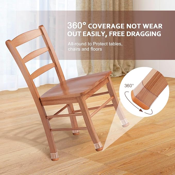 Chair Leg Floor Protectors Square Chair Leg Protectors - Image 2