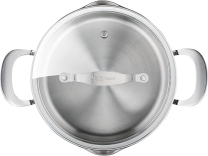 Jamie Oliver by T-fal Cook Smart 10-Piece Cookware Set, Uncoated Stainless Steel - Image 2