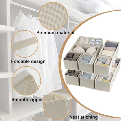 Fordonral Drawer Organizer Clothes, Foldable Fabric Dresser Organizer Closet - Image 4