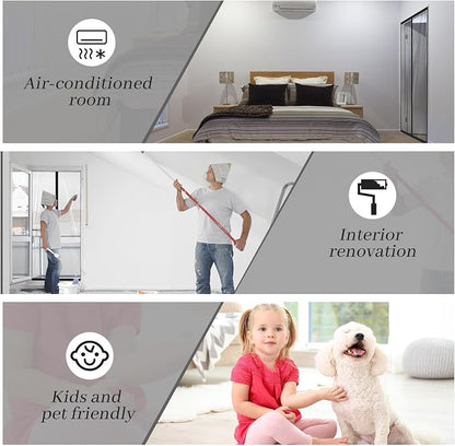 Amylove Zipper 60 x 102 Inch Dust Barrier Door Kit Construction Door Barrier 5 - Image 7