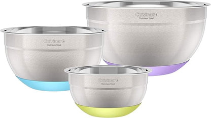 3-Piece Stainless Steel Mixing Bowls - Image 3
